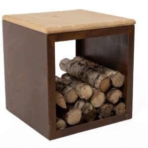 Banc de rangement pour bois RedFire Tyr 40 cm